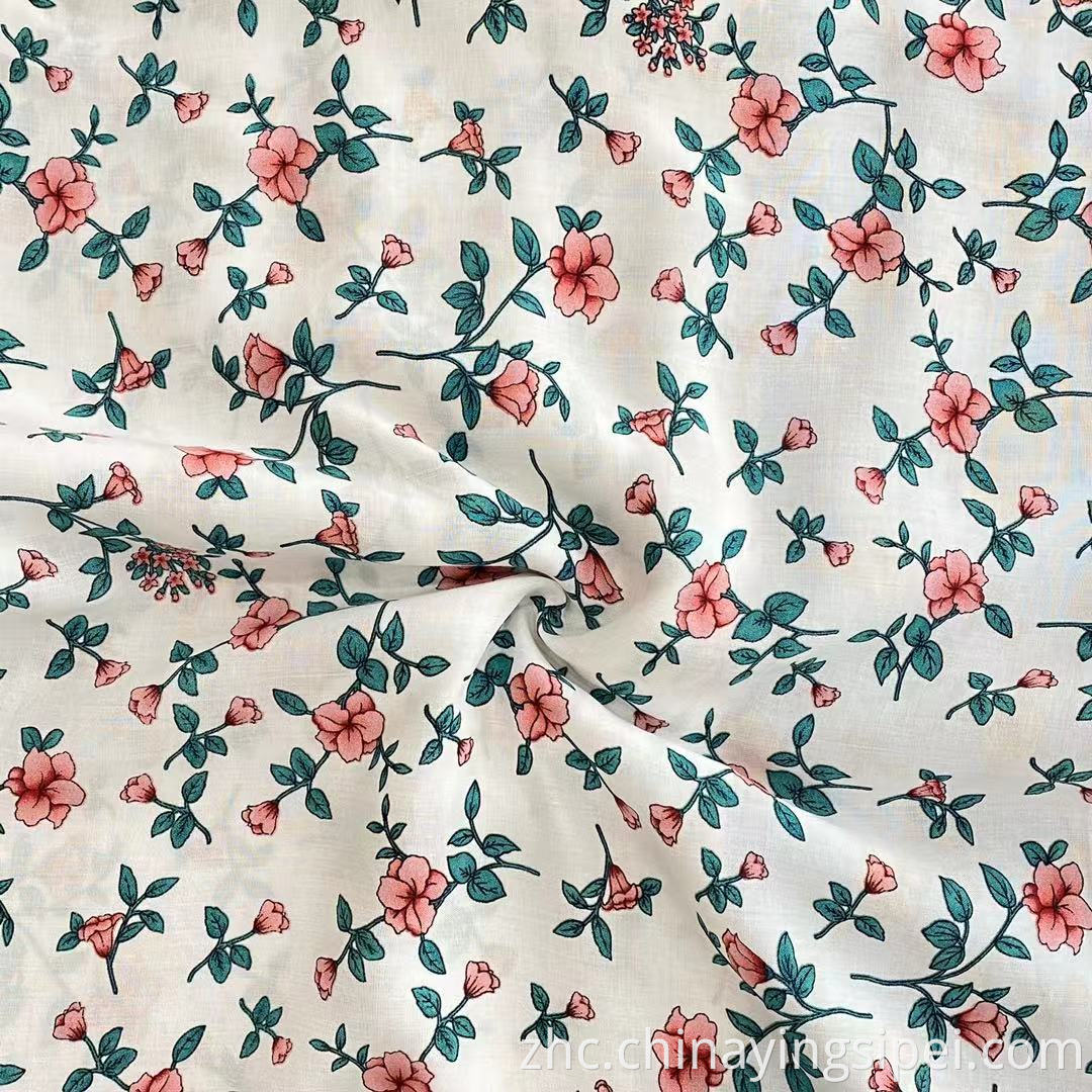 ISP纺织品便宜的价格普通风格WOVEN100人造丝Challis面料用于服装